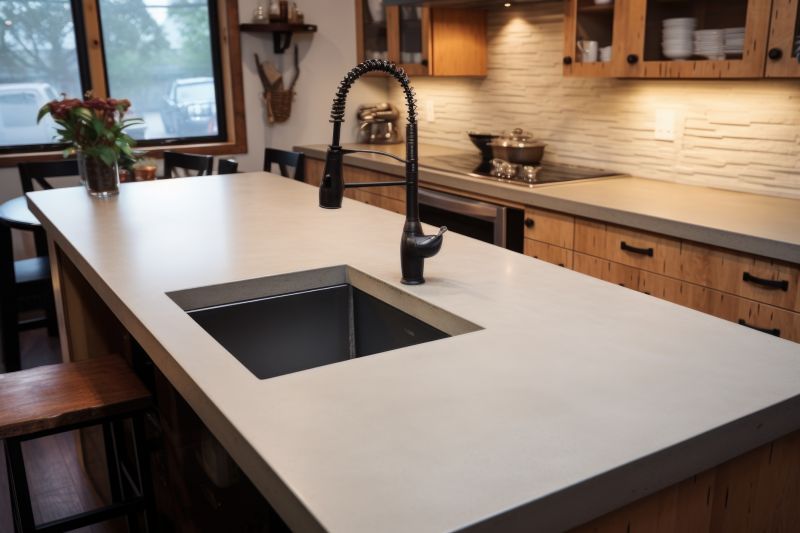 Concrete Counter Installation in Santa Rosa, CA