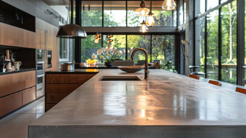 Concrete Countertop Pouring in Santa Rosa, CA