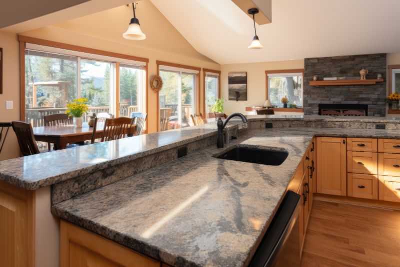 Granite Slab Installation in Lake County, IL